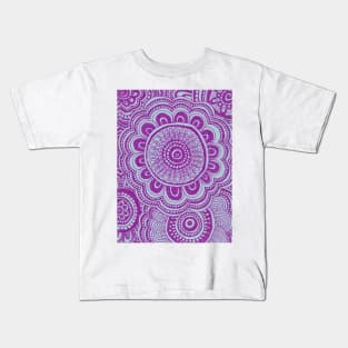 Purple Flowers Kids T-Shirt